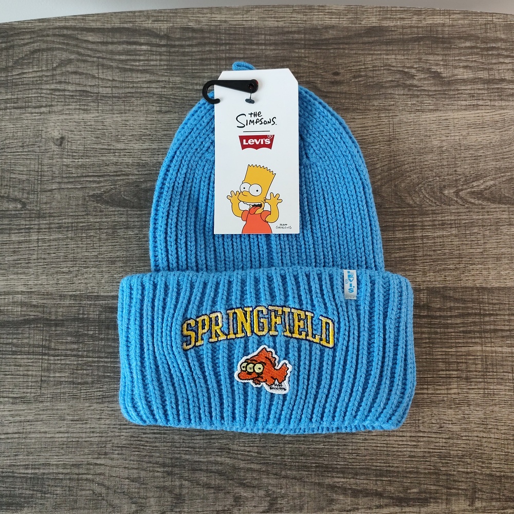 NWT - Levi's X The Simpsons Collaboration Beanie - Stupid Thick! RARE